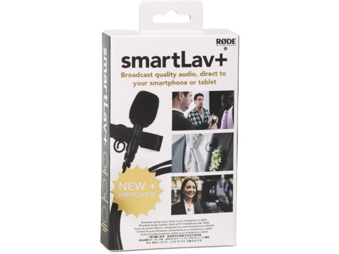 ميكروفون مكثف RODE SmartLav+ Lavalier للهواتف الذكية مع توصيلات TRRS ميكروفون مكثف RODE SmartLav+ Lavalier للهواتف الذكية مع توصيلات TRRS